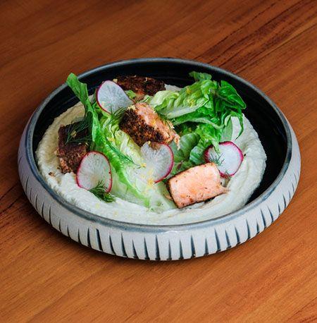 Blackened Salmon Salad at Boni Beach Restaurant.